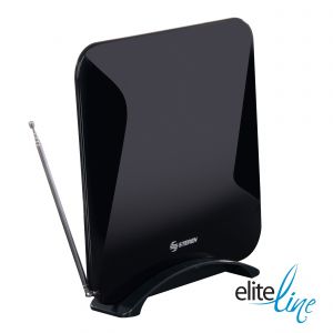 Antena UHF ultra plana con booster de 25 dB