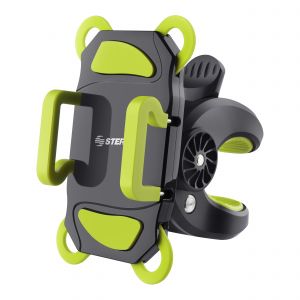 Soporte para celular con sujeción en manubrio color verde