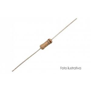 Resistencia de carbón, de 1 Watt, al 5% de tolerancia, de 1.5 kOhms