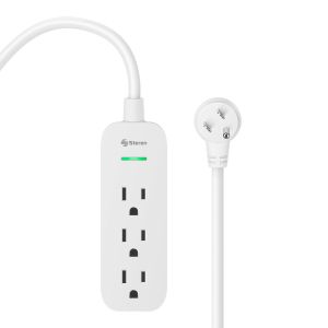 Regleta de 3 salidas con supresor de picos (85 J)